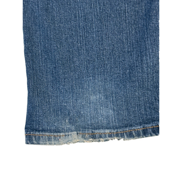 Express Jeans Womens 2R Blue Bootcut Flare Stretch Denim Meristem Precision Fit - Picture 8 of 9